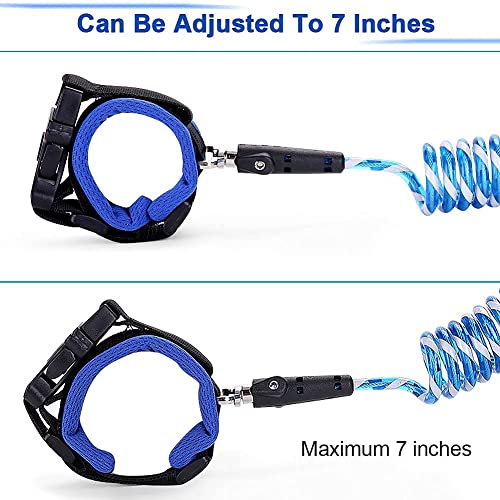 Reflective Anti Lost Wrist Link, Anti Lost Wrist Link Anti Lost Leash Baby Leash with Child Upgraded Safety Locks for Kids (Blue 8.2 Ft) â¦