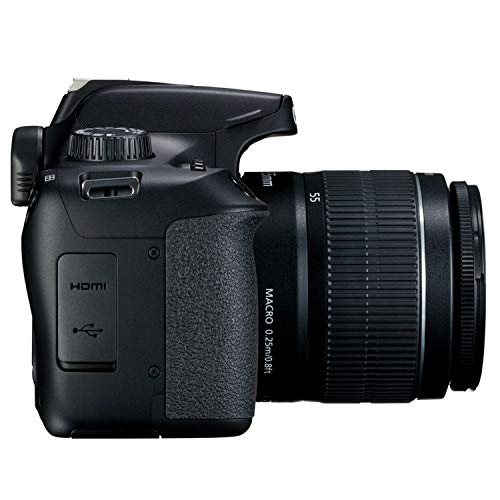 Canon EOS 4000D DSLR Camera with 18-55mm f/3.5-5.6 Zoom Lens, 64GB Memory,Case, Tripod and More (28pc Bundle)