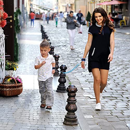 Reflective Anti Lost Wrist Link, Anti Lost Wrist Link Anti Lost Leash Baby Leash with Child Upgraded Safety Locks for Kids (Blue 8.2 Ft) â¦