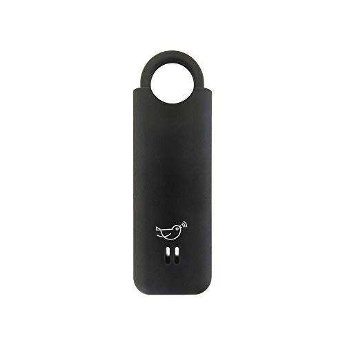 Sheâs BirdieââThe Original Personal Safety Alarm for Women by Womenââ130dB Siren, Flashing Strobe Light, Solid Brass Key Chain and Key Ring in 5 Pop Colors. (Charcoal)