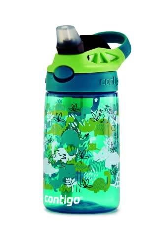 Contigo Kids Water Bottle with Redesigned AUTOSPOUT Straw, 14 oz., Dino