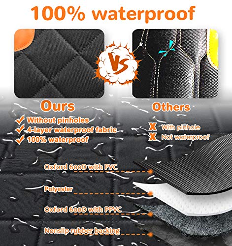 URPOWER Waterproof Pet Seat Cover for Cars SUVs