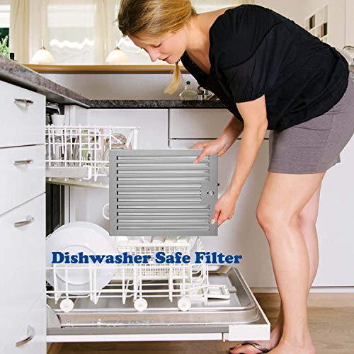 Range Hood, Range Hoods 30 inch Stainless Steel, 450 CFM Kitchen Hood with LED Light Baffle Filters, 3 Speed Exhaust Fan, Tieasy