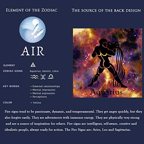 VLINRAS Zodiac Aquarius Bracelet for Men Women Aquarius Gifts Natural Black Onyx Stone Zodiac Charm Bracelet Constellation Horoscope Jewelry