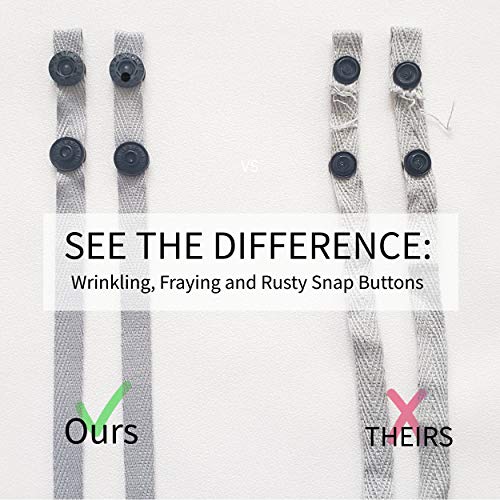 (Set of 3) Strap/Lanyard/Holder/Necklace Made with Poly Cotton Herringbone Fabric, Soft On Skin, Washable