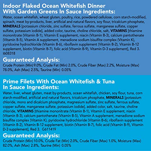 Purina Friskies Wet Cat Food Variety Pack, Oceans of Delight Flaked & Prime Filets - 5.5 oz. - 40 Cans (1 Pack)