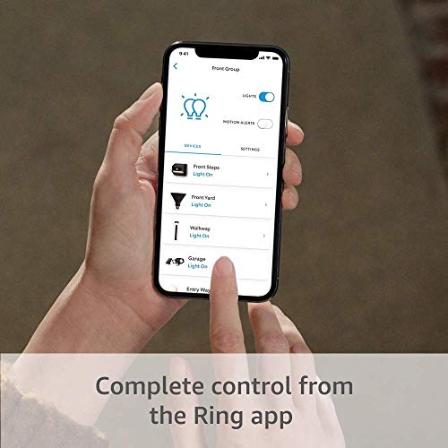 Ring A19 Smart LED Bulb, White, bundle with All-new Echo Show 10 (3rd Gen) - Charcoal