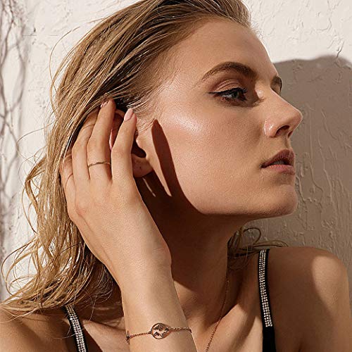 NOKMIT 1PC 1mm 14K Gold Filled Rings Stacking Rings for Women Girls Stackable Thin Gold Ring Plain Statement Band Comfort Fit Size 5 to 10(7)