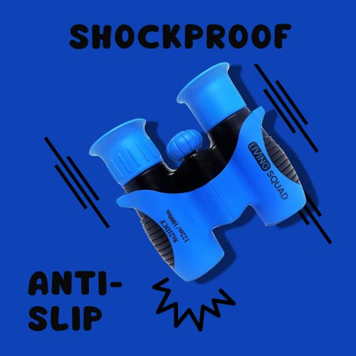 Kids Binoculars 8x21 Age 3-12, Shock Proof Compact Binoculars for Kids, High Resolution Optics for Bird Watching, Stargazing, Hunting, Hiking, Travel, Spy Games, Kids Learning