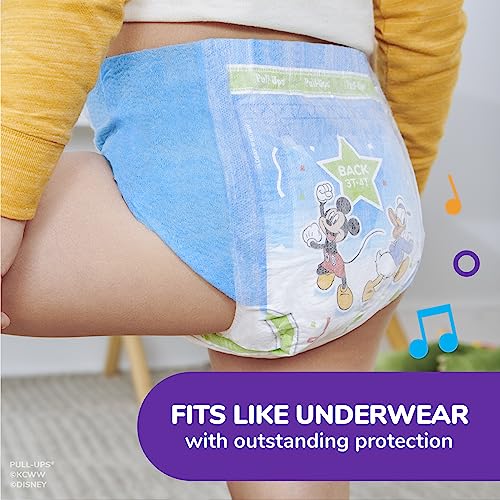 Pull-Ups Boys' Potty Training Pants Training Underwear Size 6, 4T-5T, 99 Ct, One Month Supply