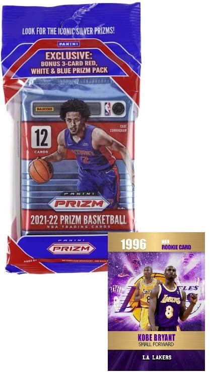 5 Factory Sealed 2020-21 Panini NBA HOOPs Basketball Card Packs - 8 Cards Per Pack - Look for Rookie Cards of LaMelo Ball, Anthony Edwards and all the NBA Hot Rookies - Includes Custom LaMelo Ball Card Shown.