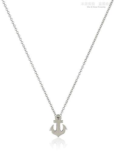 LANG XUAN Friendship Anchor Compass Necklace Good Luck Elephant Pendant Chain Necklace with Message Card Gift Card