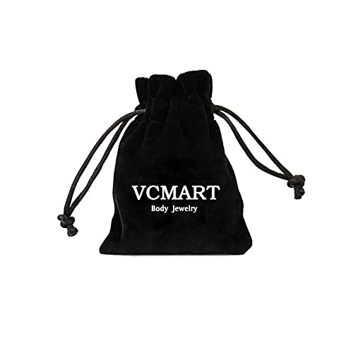 vcmart Fake Nose Rings Hoop 12-16pcs Stainless Steel Faux Fake Lip Ear Nose Septum Ring Non-Pierced Clip On Nose Hoop Rings