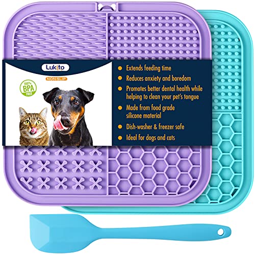 Dog & Cat Licking Mat 2 Pack