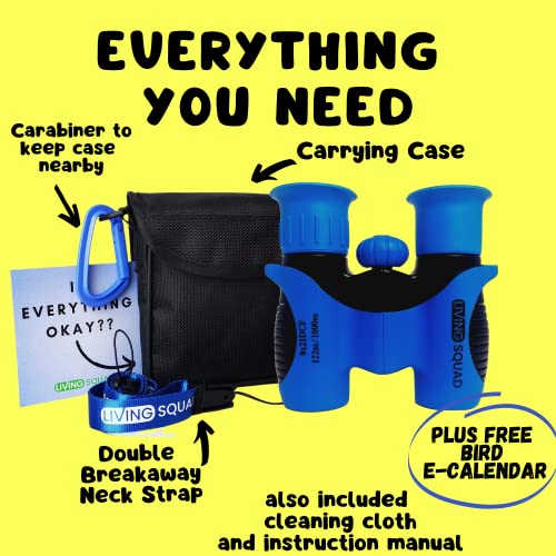 Kids Binoculars 8x21 Age 3-12, Shock Proof Compact Binoculars for Kids, High Resolution Optics for Bird Watching, Stargazing, Hunting, Hiking, Travel, Spy Games, Kids Learning