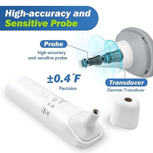 Infrared Forehead Thermometer for Adults, ELERA No Touch Infrared Thermometer for Adult and Baby, Instant Read Head Thermometer with Non Contact. Touchless Thermometer for Fever for Humans, Offices