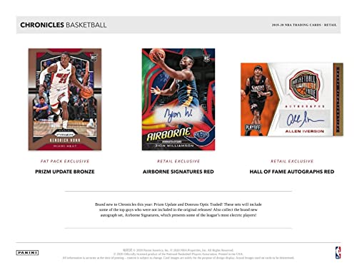 2019/20 Panini Chronicles NBA Basketball BLASTER box (40 cards)