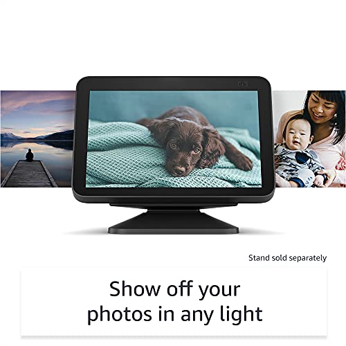 All-new Echo Show 8 (2nd Gen, 2021 release) - Charcoal bundle with Blink Mini