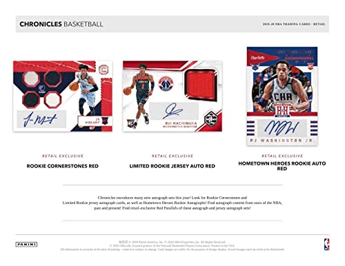 2019/20 Panini Chronicles NBA Basketball BLASTER box (40 cards)