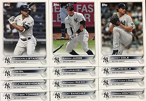 New York Yankees Topps Factory Sealed Team Set GIFT LOT Including the 2022 and 2018 Limited Edition 17 Card Sets