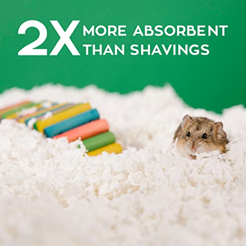 carefresh 99% Dust Free White Natural Paper Small Pet Bedding with Odor Control, 50 L