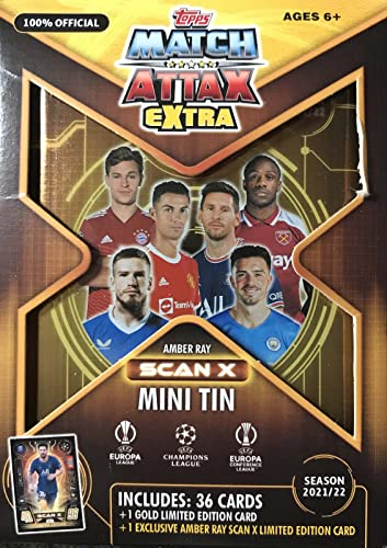 2021/22 Topps UEFA Champions League Match Attax Extra Mini Tin (Set of 3 Tins)