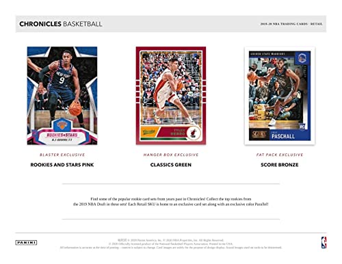 2019/20 Panini Chronicles NBA Basketball BLASTER box (40 cards)