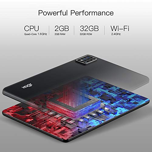Tablet 9 Inch,Android 10.0 Tablets,9" IPS Full HD Touch-Screen,1.6 GHz Quad Core Processor,2.4 WiFi Bluetooth 4.2,2GB RAM,32GB Storage,4000mAh Battery,Hyjoy HB901 (Black)