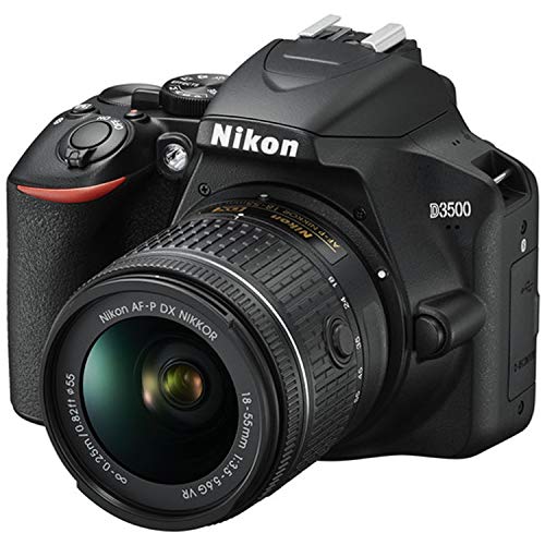 Nikon D3500 DSLR Camera Bundle with 18-55mm VR Lens | Built-in Wi-Fi|24.2 MP CMOS Sensor | |EXPEED 4 Image Processor and Full HD Videos + 64GB Memory(17pcs)