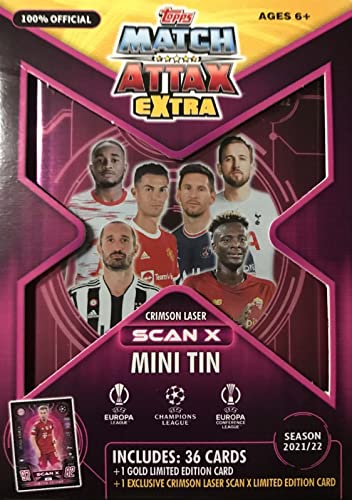 2021/22 Topps UEFA Champions League Match Attax Extra Mini Tin (Set of 3 Tins)