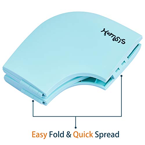 Travel Potty Seat for Toddler, Folding Travel Potty Seat for Boys and Girls, Fits Round & Oval Toilets, 8 Non-Slip Suction Cups with Non-Contact Opening Pry Bar, Aqua