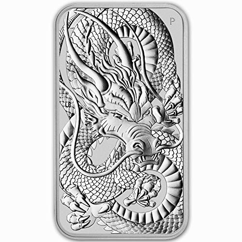 2019 - Present 1oz Silver Bar Australia Perth Mint Dragon Series Coin $1 Brilliant Uncirculated