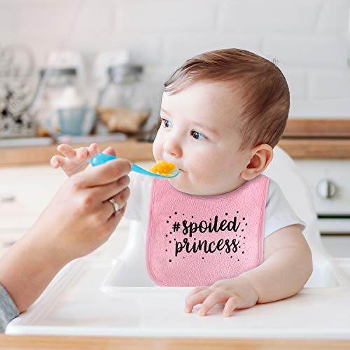 The Peanutshell Terry Bib Set for Baby Girls, 8 Pack for Feeding, Teething, & Drooling