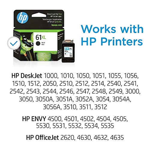 HP 61XL | Ink Cartridge | Black | CH563WN
