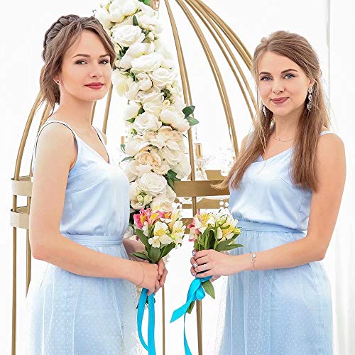 Bridesmaid Proposal Gifts, Gold Tie the Knot Bridesmaid Bracelet with Initial A Bridesmaids Gifts for Wedding, Matron Maid of Honor Gift Bridal Party Gifts Wedding Jewelry Flower Girls Proposal Gifts