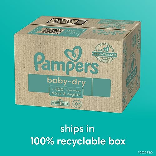 Diapers Newborn/Size 1 (8-14 lb), 252 Count - Pampers Baby Dry Disposable Baby Diapers, ONE MONTH SUPPLY