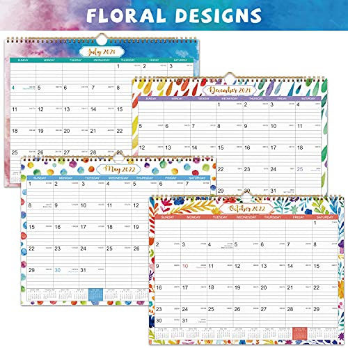 2020-2021 Calendar - 18 Month Wall Calendar with Julian Date, Thick Paper Perfect for Organizing & Planning, July 2020 - December 2021, 14.75 x 11.5 Inches, Wire-Bound