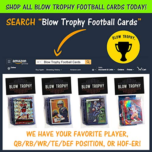 Tom Brady Football Card Bundle, Set of 6 Assorted New England Patriots and Michigan Wolverines Mint Football Cards of Quarterback GOAT Super Bowl Champion Tom Brady, Protected by Sleeve and Toploader