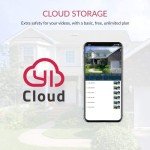 YI 2pc Security Camera Outdoor, 1080p Outside Surveillance Front Door IP Smart Cam with Waterproof, WiFi, Cloud, Night Vision, Motion Detection Sensor, Smartphone App, Works with Alexa