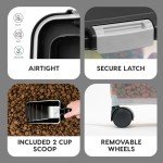 IRIS USA Airtight Pet Food Storage Combo, Black