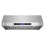 Cosmo COS-QS75 30 in. Under Cabinet Range Hood with 500 CFM, Permanent Filters, LED Lights, Convertible from Ducted to Ductless (Kit Not Included) in Stainless Steel