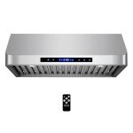 Cosmo COS-QS75 30 in. Under Cabinet Range Hood with 500 CFM, Permanent Filters, LED Lights, Convertible from Ducted to Ductless (Kit Not Included) in Stainless Steel