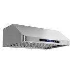 Cosmo COS-QS75 30 in. Under Cabinet Range Hood with 500 CFM, Permanent Filters, LED Lights, Convertible from Ducted to Ductless (Kit Not Included) in Stainless Steel