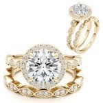 Stunning 3/4 Carat Lab Grown Diamond Ring Set