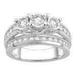 Natural Diamond Engagement Ring Bridal Set - 2.00 Carat