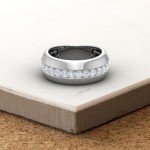 Men's 1/2 Carat Diamond Wedding Band in Gold