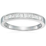 Diamond Anniversary Band for Women in White Gold