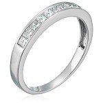 Diamond Anniversary Band for Women in White Gold