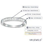 Diamond Anniversary Band for Women in White Gold