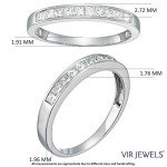 Diamond Anniversary Band for Women in White Gold